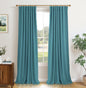 INOVADAY 100% Blackout Curtains for Bedroom Black Out Curtains 84 Inch Long
