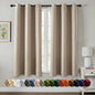 MIULEE Blackout Curtains for Bedroom 2 Panels 40 x 84 Inch Long Black