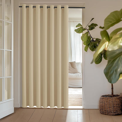 ChrisDowa Blackout Curtains Door Curtain for Doorway Privacy Closet Drapes