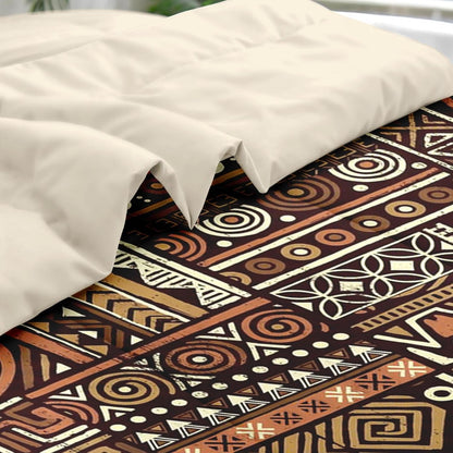 Pamnest Queen Comforter Set with Sheets, 7 Pieces Vintage Tribal Bedding