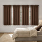 MIULEE Black Blackout Curtains 63 Inch Length for Bedroom Set of 4 Panels