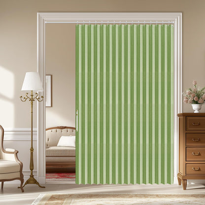 AJAZZ Blackout Accordion Door Magnetic Door Curtain Folding Closet Doors Curtain Invisible for Bedroom Room Living Room Doorway, Grey 42" W x 78" L, 1 Panel