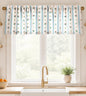 Miss Adola 36 Inch Length Kitchen Tier Curtains Pumpkin Leaf Cafe Curtains