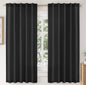 MIULEE Faux Linen Curtains 84 Inch Length 2 Panels Natural Semi Sheer Curtain with Back Tab Rod Pocket, Light Filtering Window Privacy Burlap Drapes for Living Room Bedroom 42W x 84L Linen