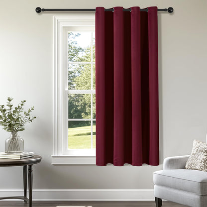 ChrisDowa Blackout Curtains Door Curtain for Doorway Privacy Closet Drapes