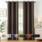MIULEE Blackout Curtains for Bedroom 2 Panels 40 x 84 Inch Long Black