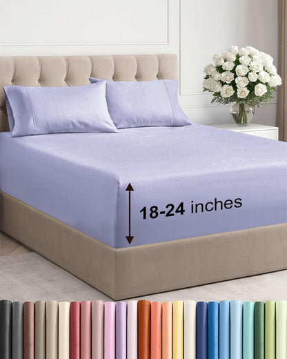 CGK Extra Deep King Sheet Set - 6pc Cooling Sheets - White
