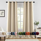 MIULEE Blackout Curtains for Bedroom 2 Panels 40 x 84 Inch Long Black