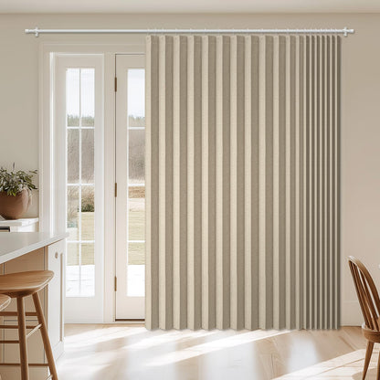 AJAZZ Blackout Accordion Door Magnetic Door Curtain Folding Closet Doors Curtain Invisible for Bedroom Room Living Room Doorway, Grey 42" W x 78" L, 1 Panel