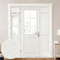 HOMEIDEAS 100% Blackout Linen Door Curtains for French Door 26x68 Inch