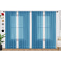 SpaceDresser Sheer Voile Curtains for Living Room 84 Inch Long 2 Panels