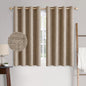 MIULEE 100% Blackout Linen Curtains for Bedroom 52x90 Inches Natural Beige