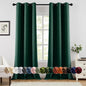 MIULEE Blackout Curtains for Bedroom 2 Panels 40 x 84 Inch Long Black