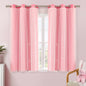 XiDi Blackout Curtains for Girls Bedroom Decor Pink Kids Rainbow Curtains