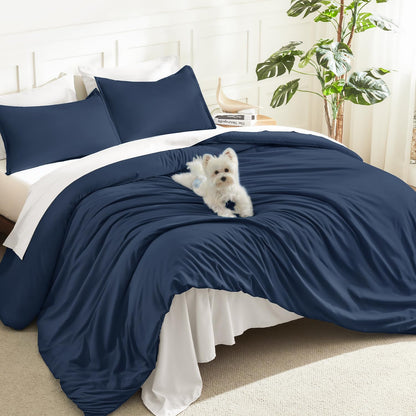 Litanika Queen Comforter Set Sage Green, 3 Pieces Lightweight Solid Bed Set