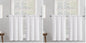 Chyhomenyc 2 Panels White Kitchen Curtains 36 Inch Length Tier Curtain