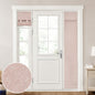 HOMEIDEAS 100% Blackout Linen Door Curtains for French Door 26x68 Inch
