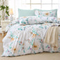 MUXHOMO Queen Comforter Set, 7-Piece Floral Bed in a Bag, Sage Green