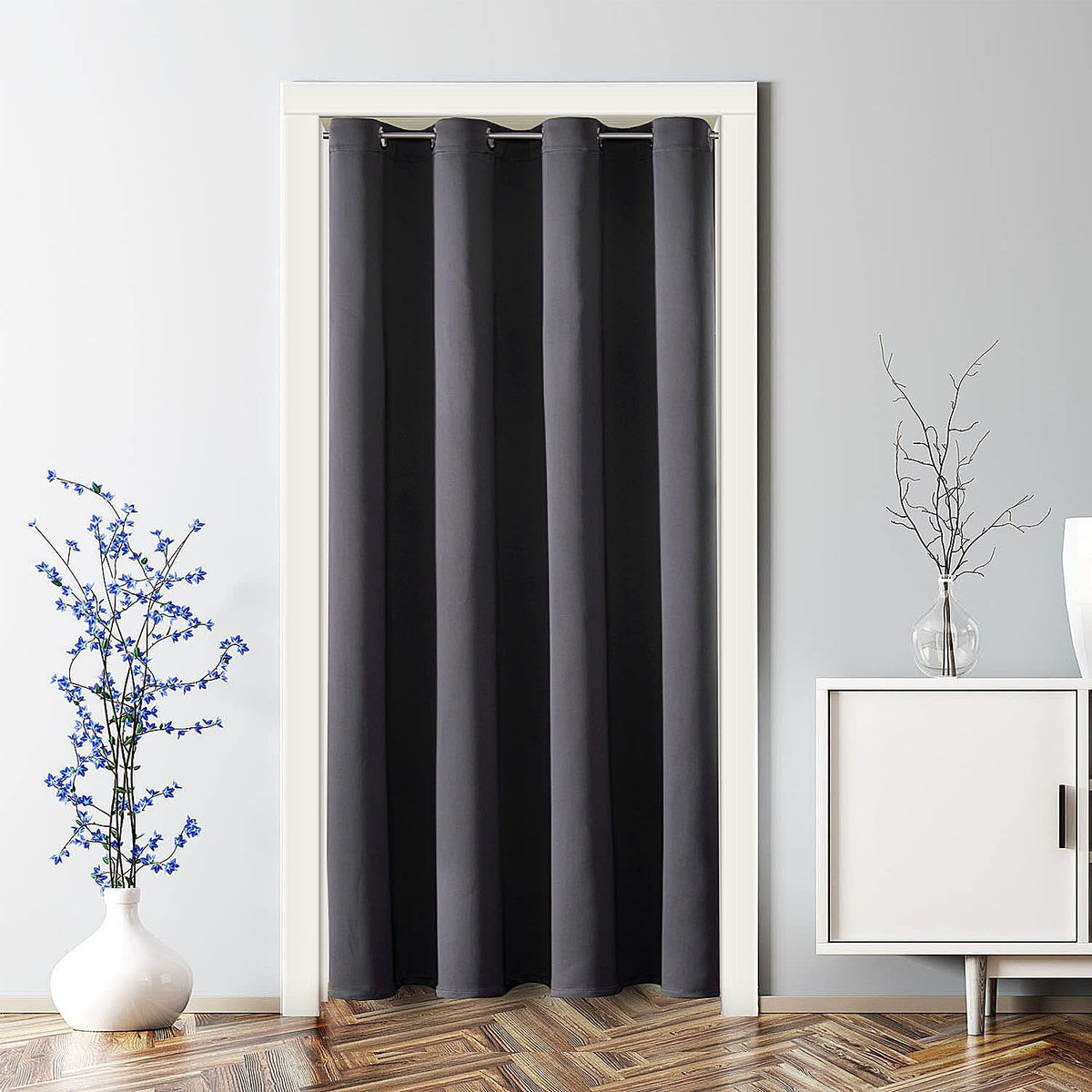 ChrisDowa Blackout Curtains Door Curtain for Doorway Privacy Closet Drapes