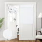 HOMEIDEAS 100% Blackout Linen Door Curtains for French Door 26x68 Inch