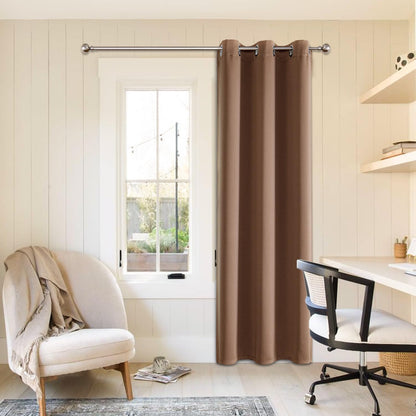 ChrisDowa Blackout Curtains Door Curtain for Doorway Privacy Closet Drapes