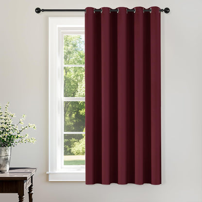 ChrisDowa Blackout Curtains Door Curtain for Doorway Privacy Closet Drapes