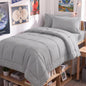 CozyLux Full Size Comforter Sets Black - 7 Pieces Bed in a Bag