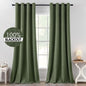 MIULEE 100% Blackout Linen Curtains for Bedroom 52x90 Inches Natural Beige