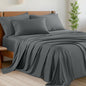 Shilucheng 6 Piece Queen Sheet Sets, Cooling Sheets, Dark Grey