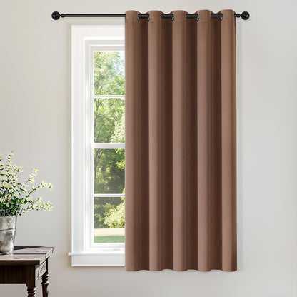 ChrisDowa Blackout Curtains Door Curtain for Doorway Privacy Closet Drapes