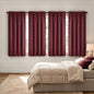 MIULEE Black Blackout Curtains 63 Inch Length for Bedroom Set of 4 Panels