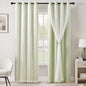 XiDi Blackout Curtains for Girls Bedroom Decor Pink Kids Rainbow Curtains