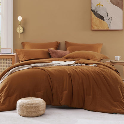 Full Size Comforter Sets-7 Pieces Ultra Soft Bed in a Bag Full Bedding Sets