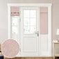 HOMEIDEAS 100% Blackout Linen Door Curtains for French Door 26x68 Inch