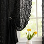 ALIGOGO Short White Lace Kitchen Curtains 36 Length 2 Panels W26 x L36 Inch