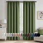 MIULEE Halloween Black Blackout Curtains for Bedroom Room 40"x63" 2 Panels
