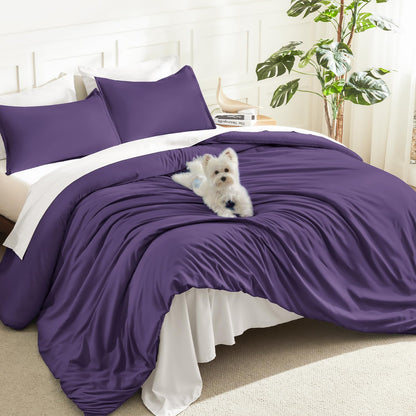 Litanika Queen Comforter Set Sage Green, 3 Pieces Lightweight Solid Bed Set