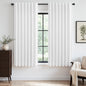 Topfinel Cream Linen Blackout Curtains 84 Inch Long for Bedroom Living Room, Ivory Pinch Pleat Back Tab Full Blackout Drapes Farmhouse Boho Curtains for Window, White Neutral Curtains 52" X 84" 7 FT