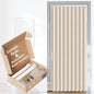 AJAZZ Blackout Accordion Door Magnetic Door Curtain Folding Closet Doors Curtain Invisible for Bedroom Room Living Room Doorway, Grey 42" W x 78" L, 1 Panel
