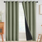SimpleHome Cream 100% Blackout Curtains Room Darkening Living Room 84 Inch