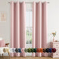 MIULEE Blackout Curtains for Bedroom 2 Panels 40 x 84 Inch Long Black