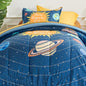 SLEEP ZONE Comforter Set Bed in A Bag, 7 Pieces Girls, Cattoon Pattern for Kids, Toddlers, Teens, Ultra Soft and Washable (Garden Secret,Full/Queen)