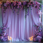 10x10ft Wrinkle Free Ivory Backdrop Curtain for Parties Soft Fabric Drapes Wedding Ivory Curtain Backdrop for Birthday Party Decorations Background for Photography 5x10ft,2 Panels