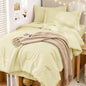 MUXHOMO Queen Comforter Set 7 Pieces, Soft Bed in a Bag, Beige
