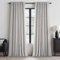 Topfinel Cream Linen Blackout Curtains 84 Inch Long for Bedroom Living Room, Ivory Pinch Pleat Back Tab Full Blackout Drapes Farmhouse Boho Curtains for Window, White Neutral Curtains 52" X 84" 7 FT