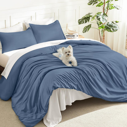 Litanika Queen Comforter Set Sage Green, 3 Pieces Lightweight Solid Bed Set