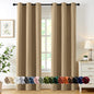 MIULEE Blackout Curtains for Bedroom 2 Panels 40 x 84 Inch Long Black