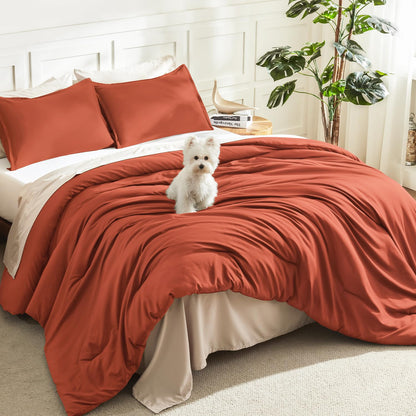 Litanika Queen Comforter Set Sage Green, 3 Pieces Lightweight Solid Bed Set
