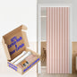 AJAZZ Blackout Accordion Door Magnetic Door Curtain Folding Closet Doors Curtain Invisible for Bedroom Room Living Room Doorway, Grey 42" W x 78" L, 1 Panel