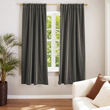 Lazzzy Blackout Curtains Thermal Insulated Curtains Room Window Drapes Super Soft Luxury Curtains for Living Room Bedroom Rod Pocket 2 Panels, 96 Inch Lined | Beige